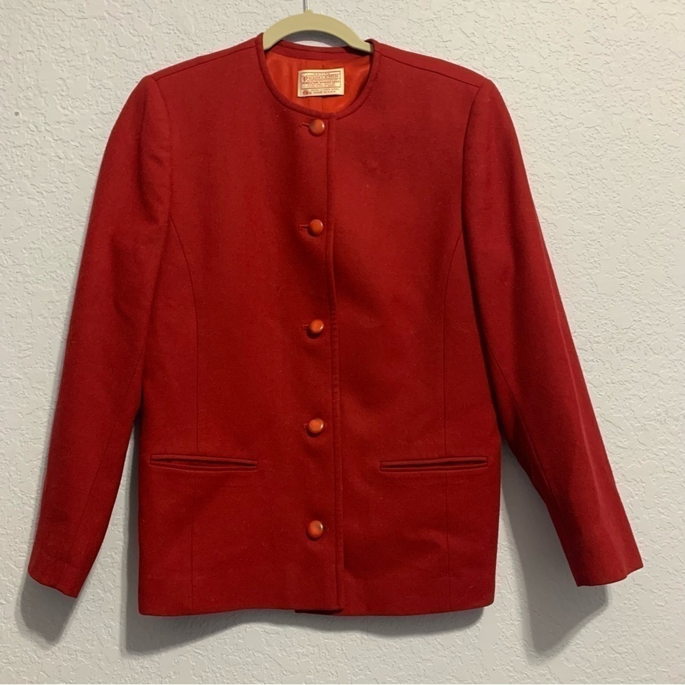 Pendleton Women Virgin Wool Petite Blazer Jacket